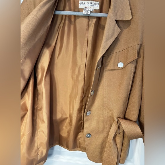 Annie Alexander Pure Silk Lightweight Jacket Size Small - Picture 10 of 13